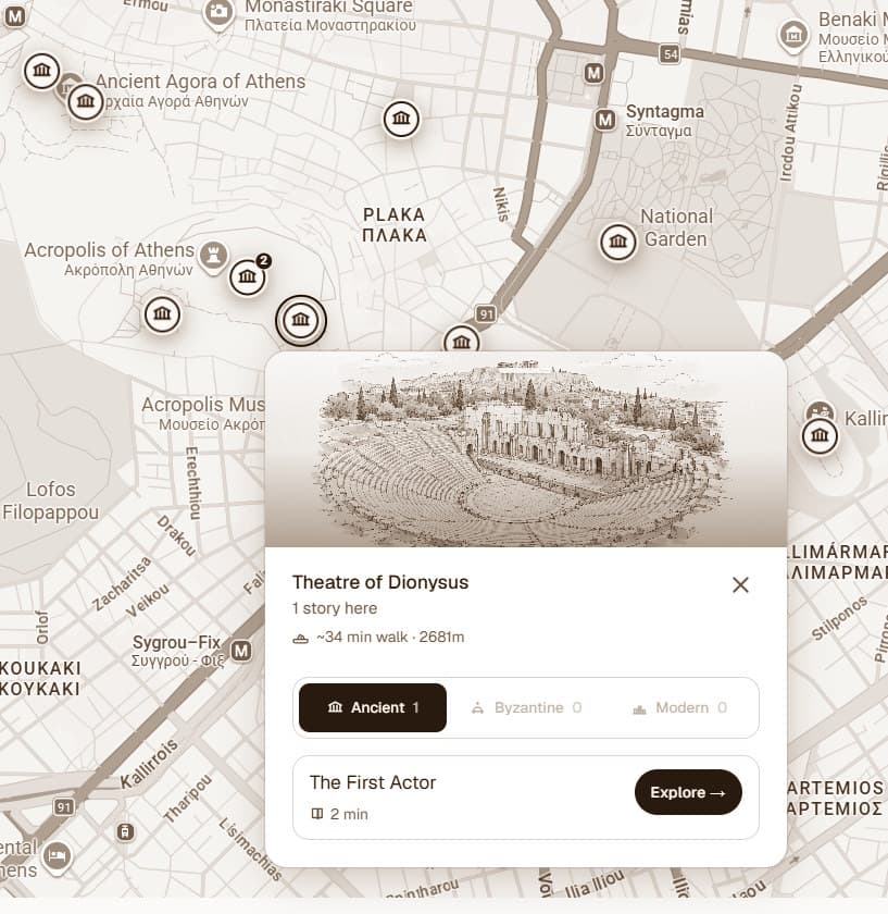 Unmute Athens story map
